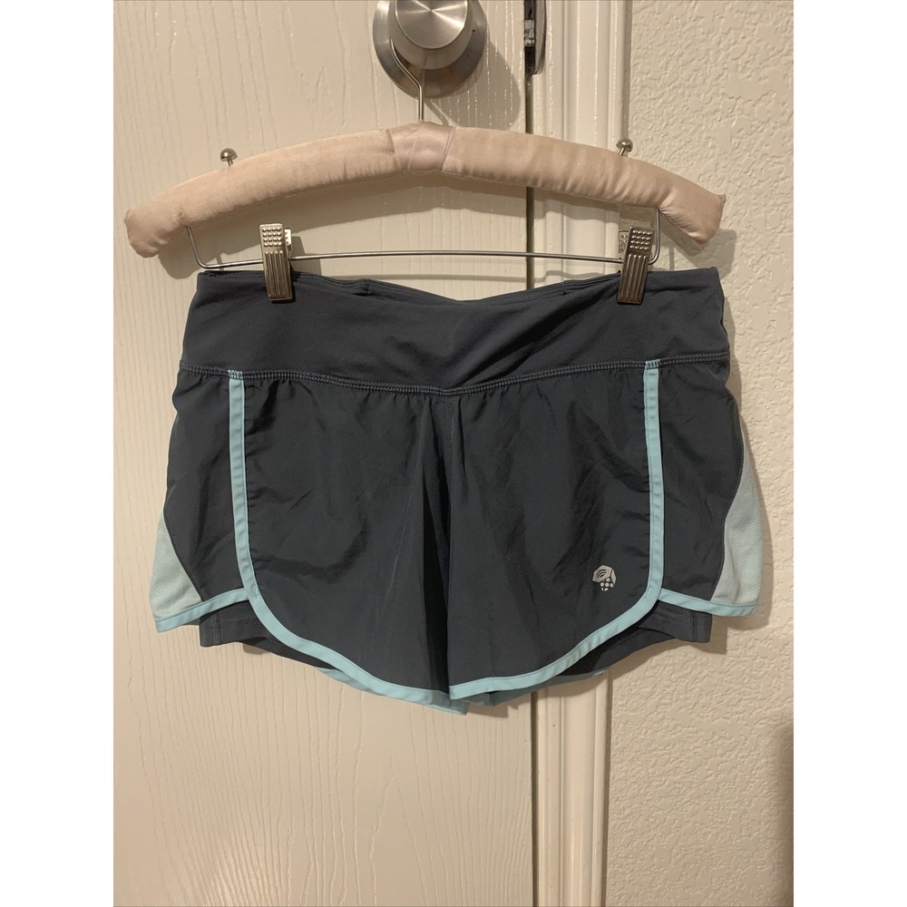 mountain hardwear women's small athletic shorts loose fit gray